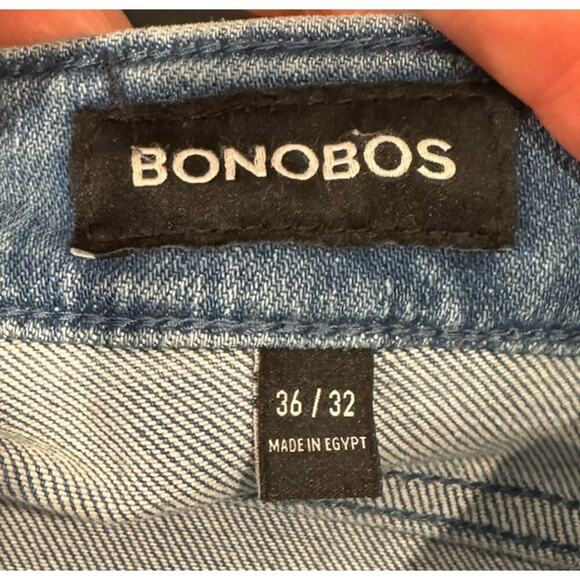 BONOBOS Men’s Size 36 X 31 Stretch Denim Jeans Zip Medium Wash Casual - Picture 5 of 9